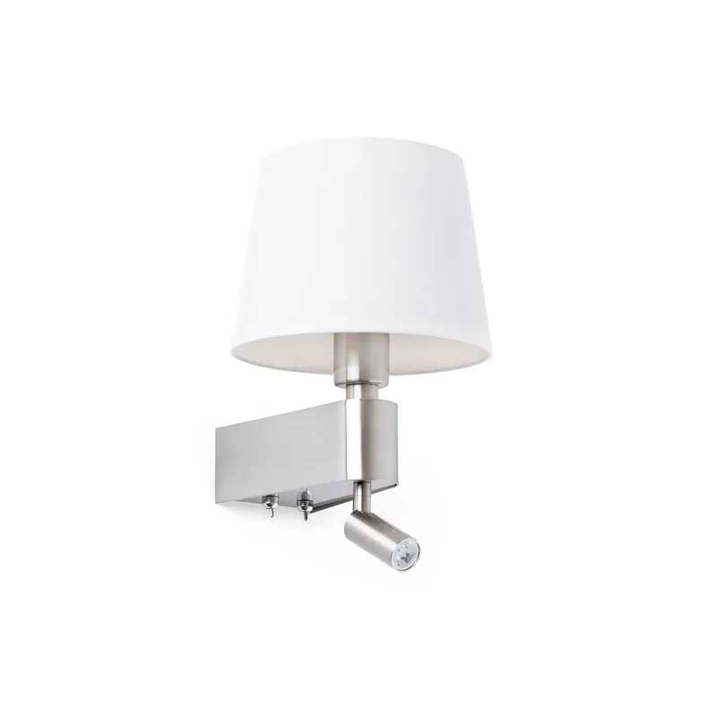 Ordenar Ahora Mismo Faro Room 29976 Aplique 2L LED niquel mate y pantalla blanco
