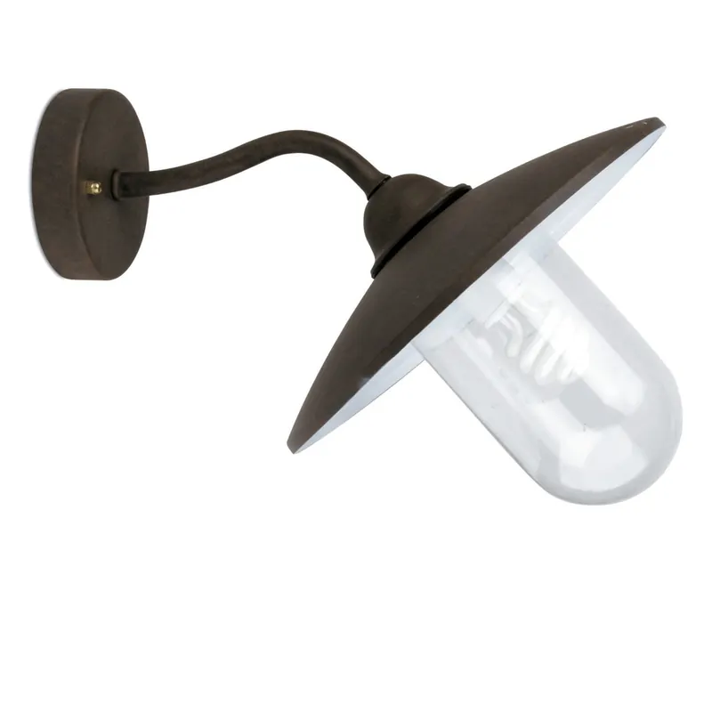 Faro Wally 74261 Wally-2 Aplique marrón oxido 1 luz bajo consumo Nueva Colección