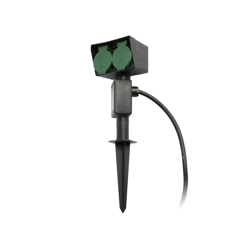 Alta Calidad Faro Garten Proyector pincho estaca exterior jardín 2 tomas 73100