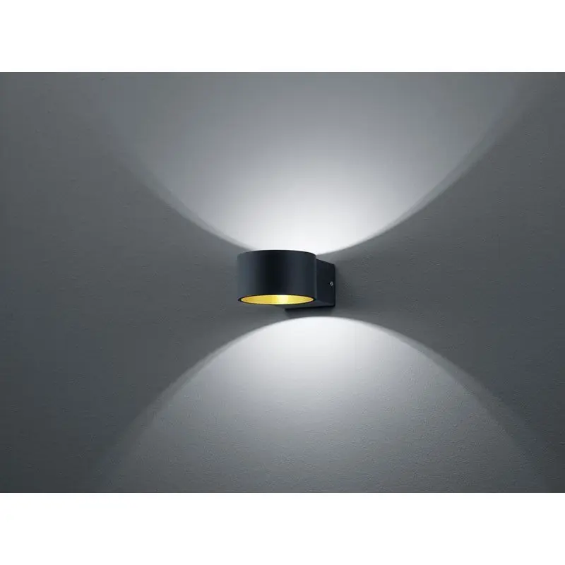 Trio Lacapo Aplique de pared LED de metal negro mate 223410132 Solo Hoy
