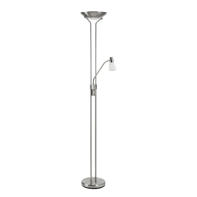 Tendencia MDC DORIS Lámpara pie 2x E27 26W + E14 9W cromo mate 567723526