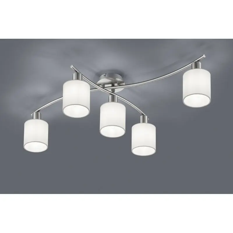 Trio Garda Plafón de metal níquel mate 605400501 Precio De Fábrica