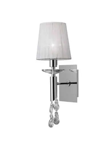 Entrega Rápida Mantra Tiffany Cromo Aplique gris oscuro 3864