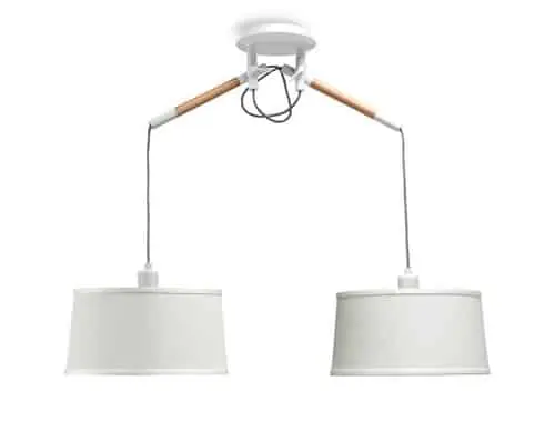 Mantra Nordica Blanco Lámpara de techo colgante blanco beige 4930 Oferta Flash