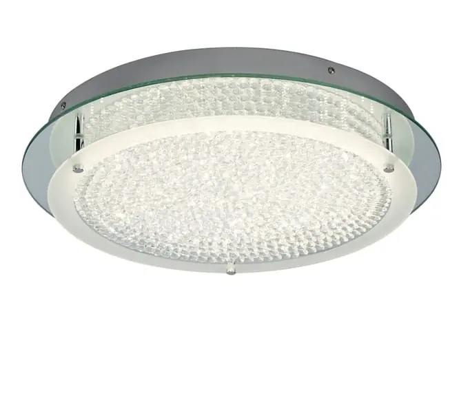 Última Versión Mantra Crystal LED Mirror Plafón LED gris oscuro 5092