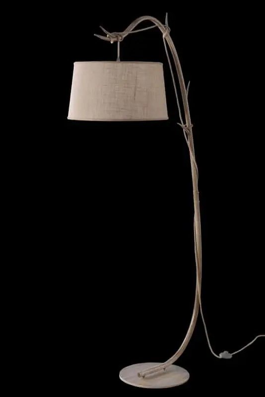 Novedad Mantra Sabina Lámpara pie de salón madera beige marrón 6182