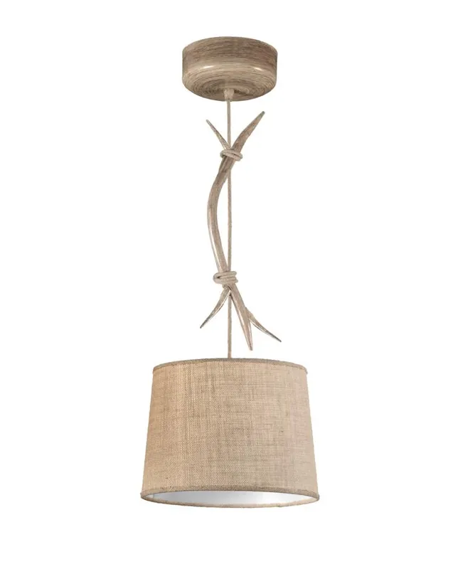 Mantra Sabina Lámpara de techo colgante pequeño madera, beige, marrón Oferta De Temporada