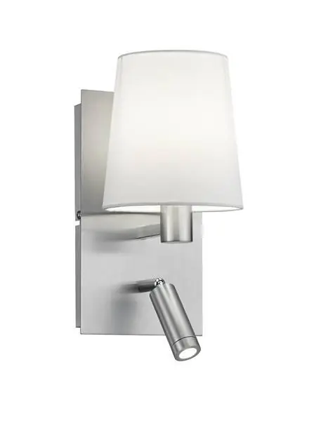 Trio Marriot Aplique de pared de metal níquel mate 271470207 Envío Gratis