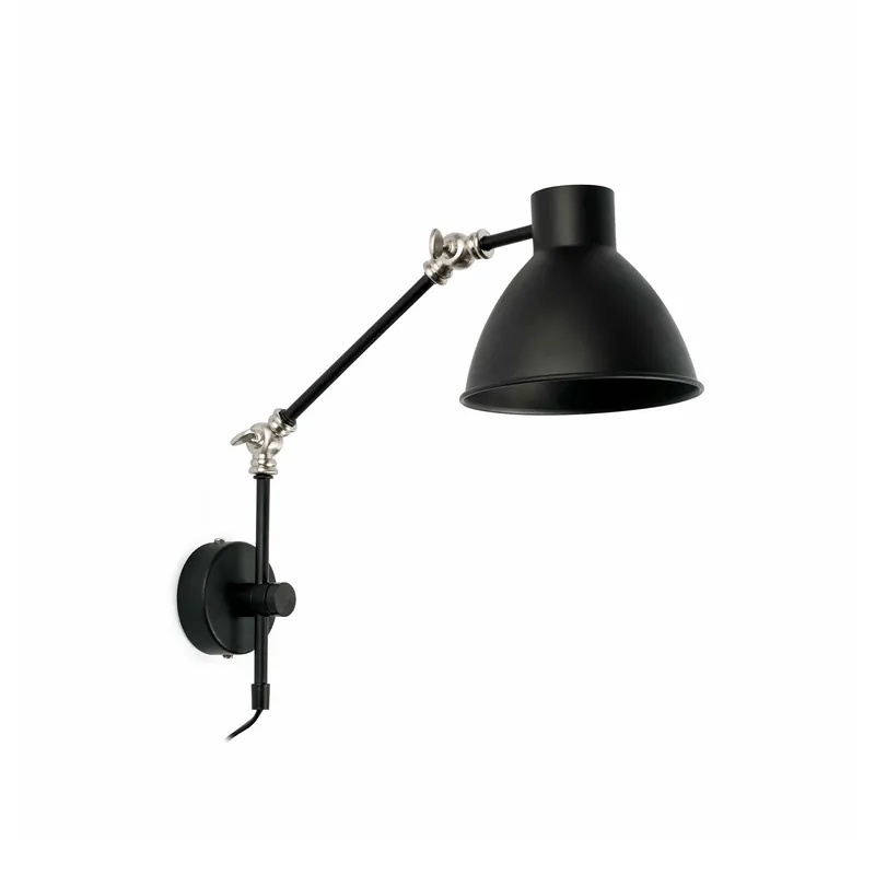 Faro CELIA 40070 Flexo de aspecto clásico fabricado en metal negro. Precio De Fábrica