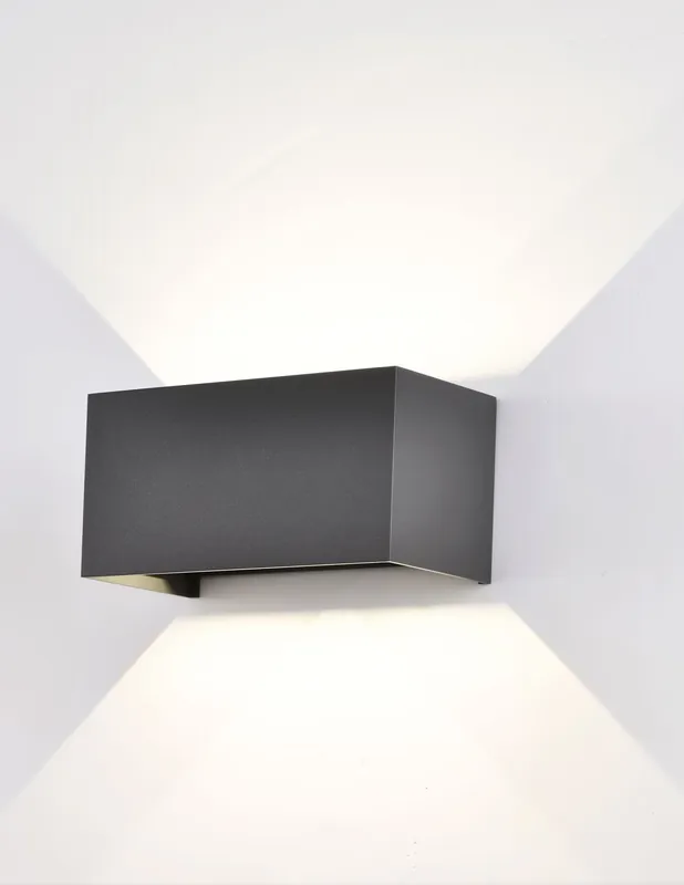 Davos Doble Aplique Exterior Gris Oscuro 3000K Precio Económico
