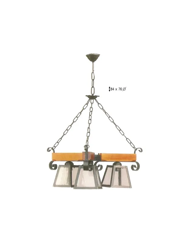 Precio Económico Lámpara 3 luces GÓTICO