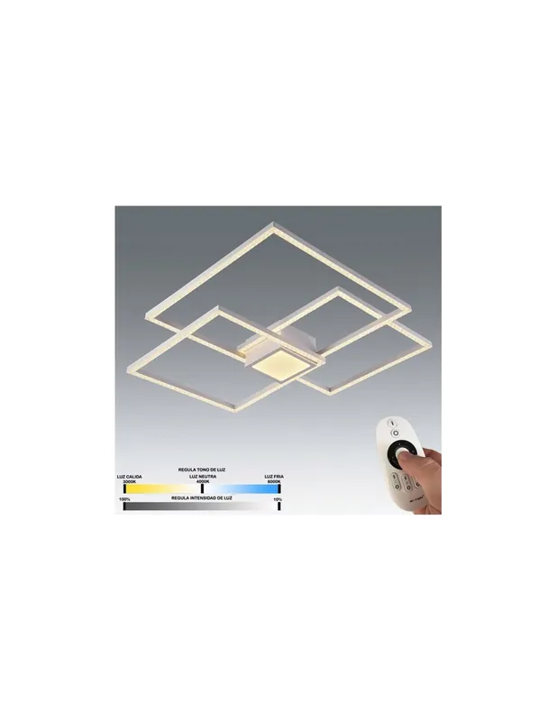 Plafón Led con Mando que Regula el Color de la Luz y la Intensidad Oferta