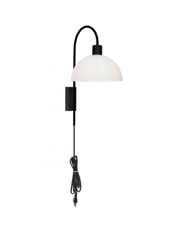 Aplique Negro Tulipa Media Bola Opal Marca Reconocida
