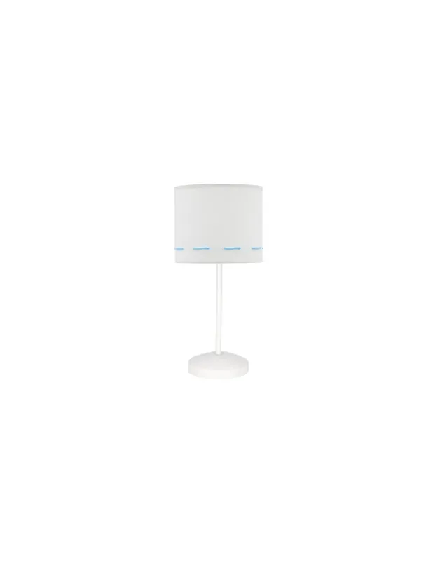 Lámpara de Mesita Infantil Celeste y Blanco Precio De Fábrica