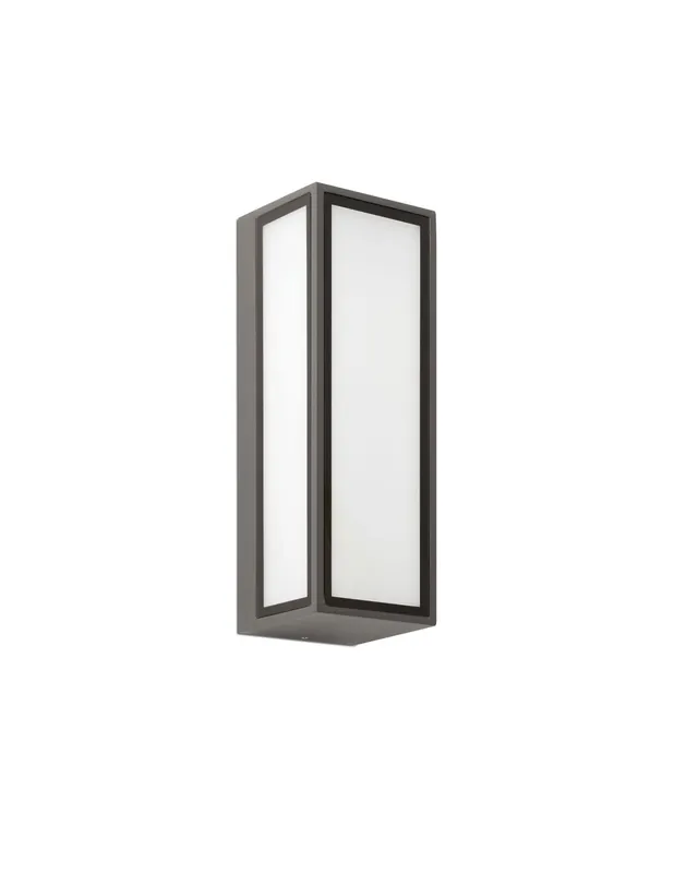 Entrega Rápida Apliques Exterior Aluminio y Cristal Gris