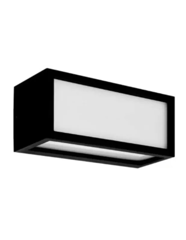 Alta Calidad Aplique Exterior Negro Aluminio Luz General