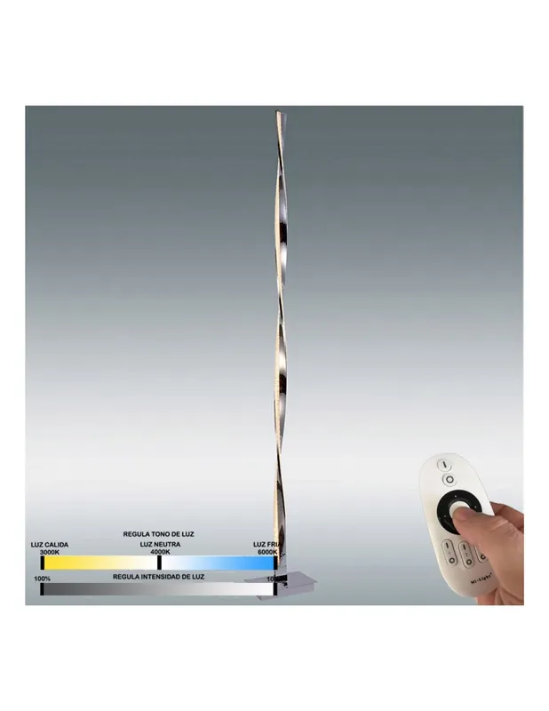 Lámpara de Pie Led con Mando a Distancia y Regulable en Intensidad Bestseller