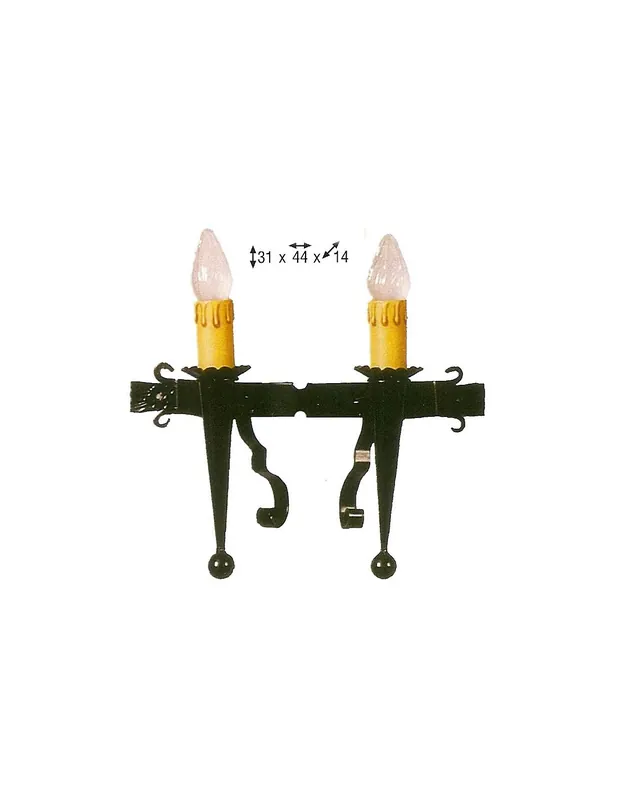 Novedad Aplique Hierro 2 luces