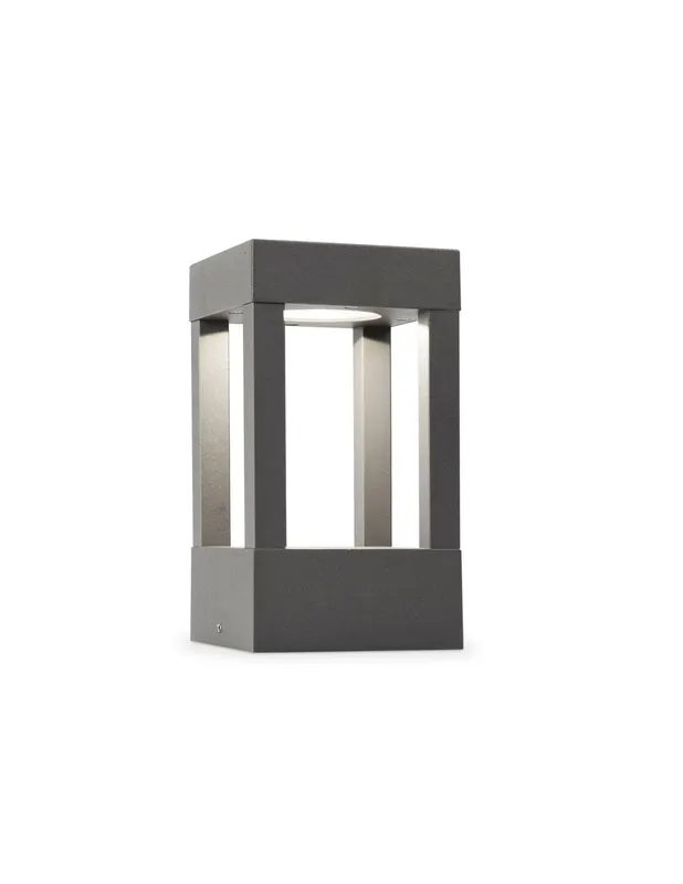 Precio De Fábrica Baliza Baja Exterior Gris 4 Caras