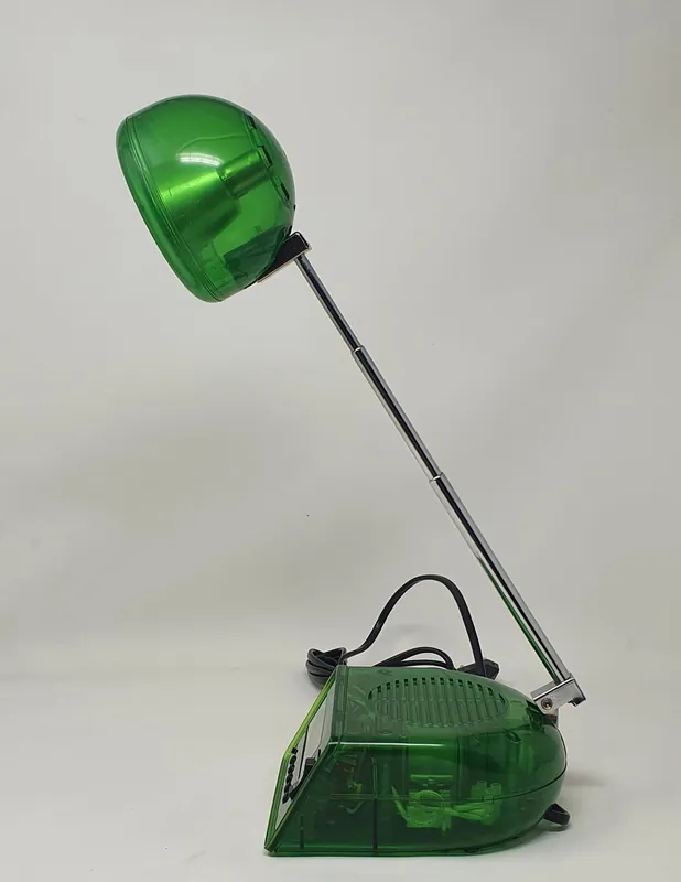 Oferta Flexo con Reloj y Alarma Verde