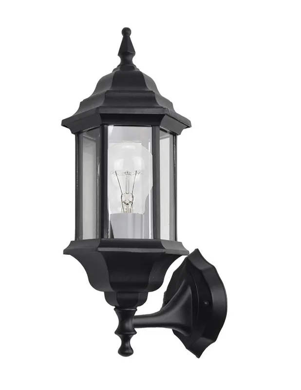 Pago Seguro Aplique Aluminio Negro IP44