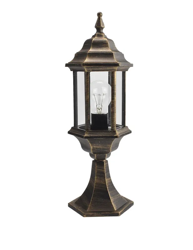 Súper Precio Lámpara Sobremuro Negro/Oro de 48CM