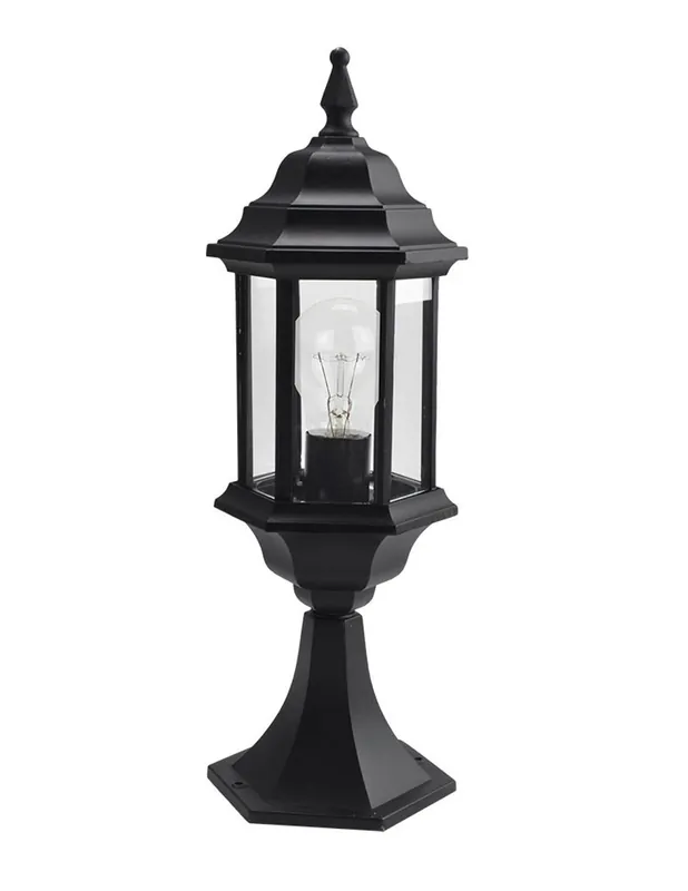 Novedad Lámpara Sobremuro Negro de 48CM