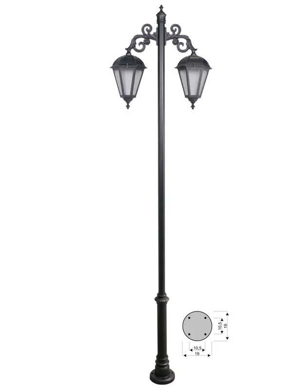 Barato Farolas Doble Cabezal Hacia Abajo