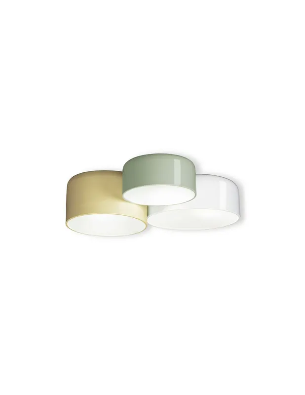 Plafón Blanco, Beige y Oliva Oferta Flash