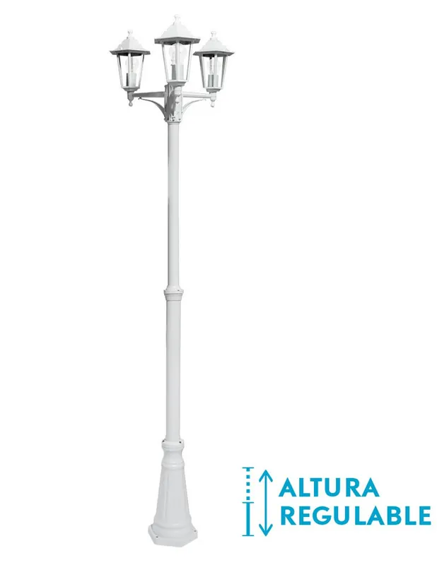 Farola Auriga 3 Luces Altura Ajustable Comprar En Línea