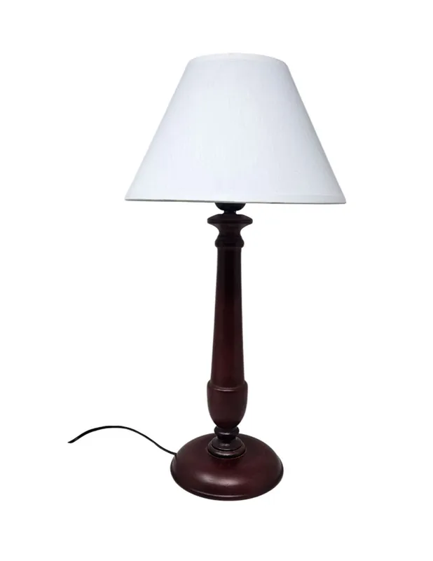 Descuento Lámpara Sobremesa Madera Alta