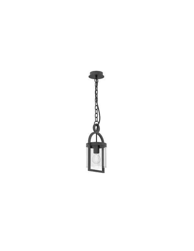 Económico Maya Farol con Cadena Gris Oscuro MAntra