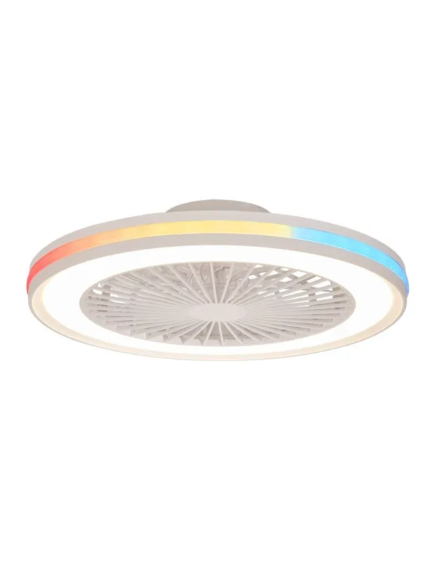 Gamer Ventilador Blanco RGB 60W Precio Reducido