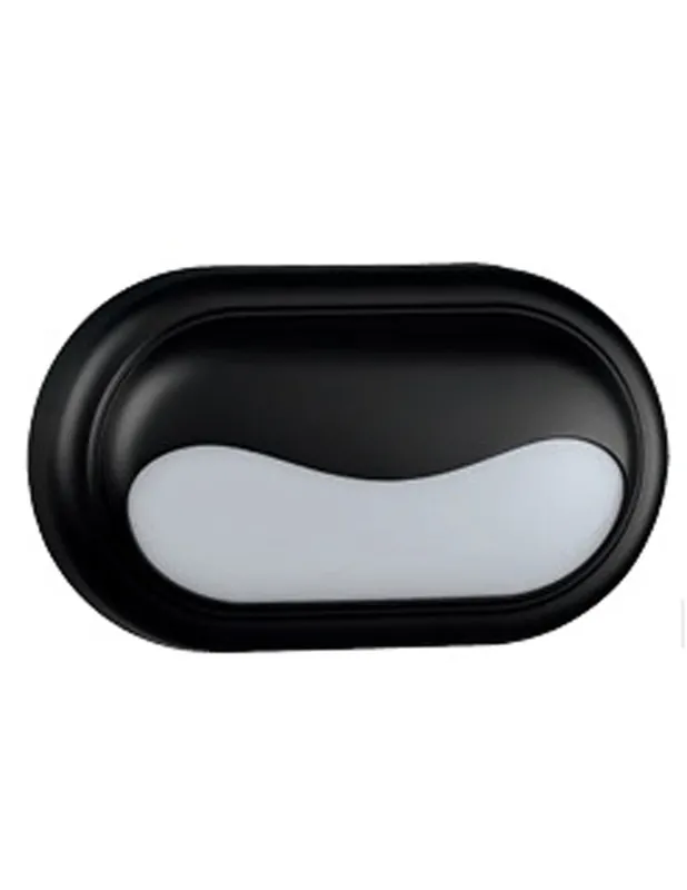 Ocasión Especial Aplique Ovalado Led para Exterior IP65 Negro