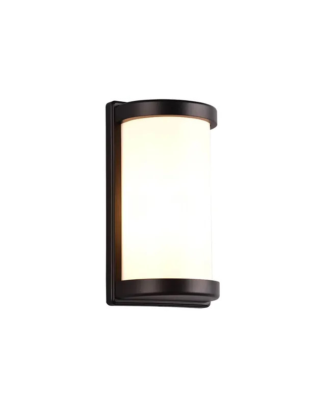 Gran Oferta Aplique Exterior Negro con Semiesfera Blanca
