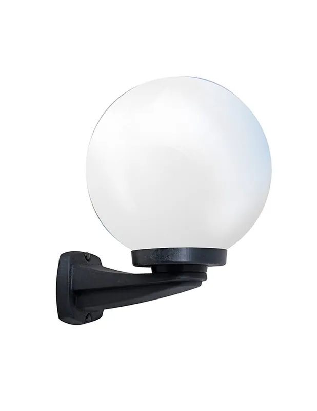 Venta Final Aplique Exterior Negro Globo 25 CM PMMA