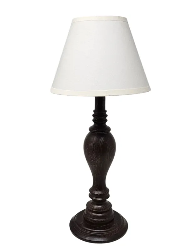 No Te Lo Pierdas Lámpara Mesita Madera Textil Tela