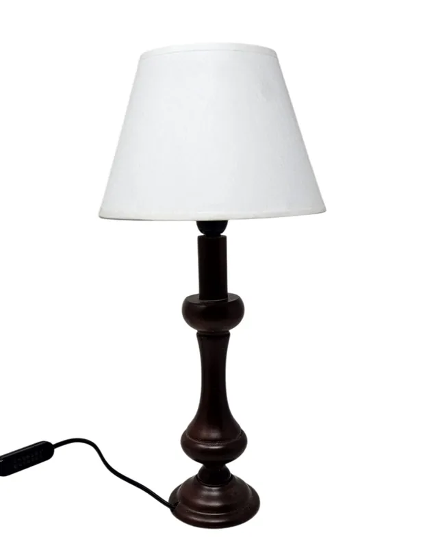 Última Versión Lámpara Sobremesa Madera Oscura