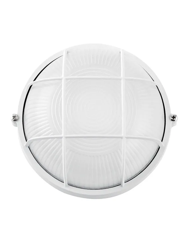 Aplique Exterior Redondo 25 CM Blanco Liquidación