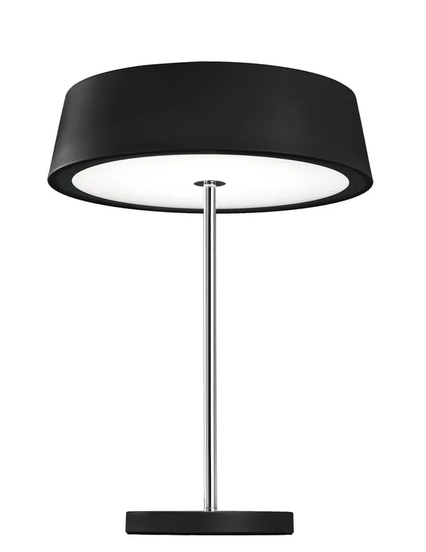 Lámpara de Mesa de Noche Pantalla Negra Original