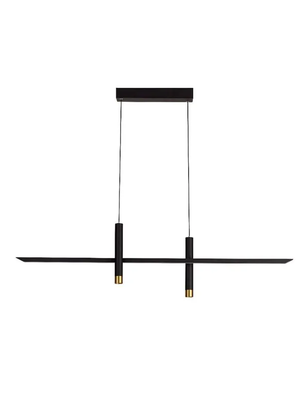 Entrega Rápida Esparta Lámpara Negro Oro de Mantra 30W
