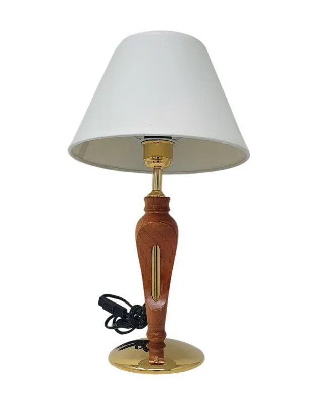 Lámpara de Mesa Oro Miel Tallada A Buen Precio