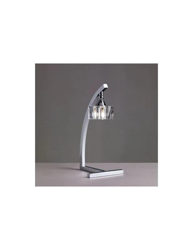 Lámpara de Mesa Cristal Óptico Premium