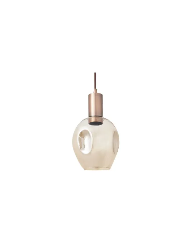 Compra Ahora Lámpara Colgante Cristal Moderna Cobre