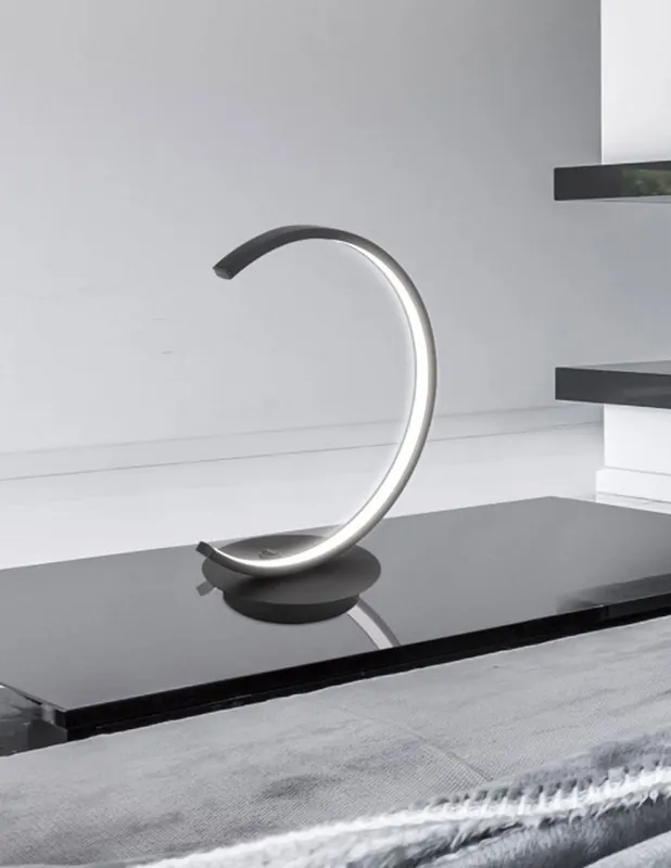 Lámpara de Mesa Led Negra Promoción Exclusiva