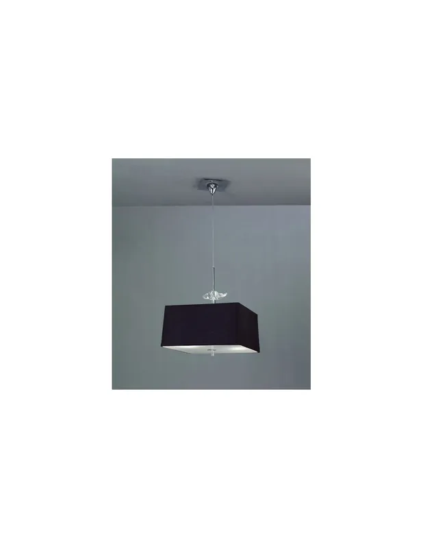Lámpara Colgante Pantalla Negra Oferta Flash