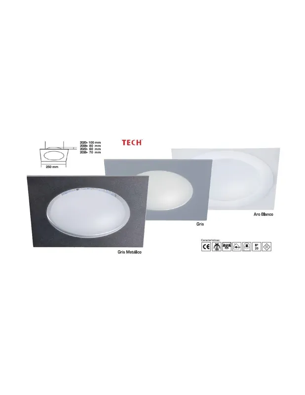 Promoción Exclusiva Downlight Led Gris Metálico