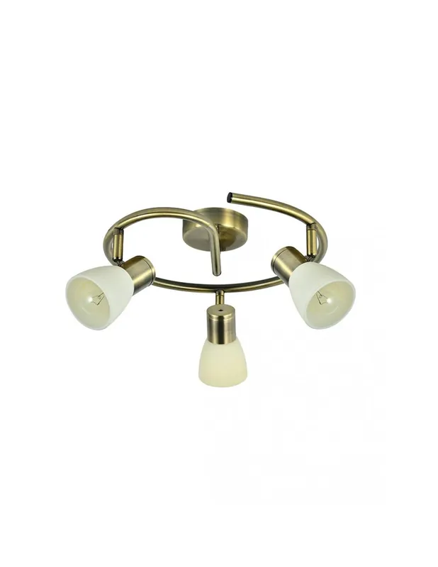 Artesanal Lámpara Focos para E-14 Dorado Viejo