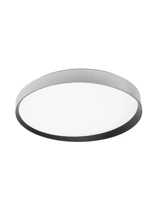 Plafón Techo Moderno Alora Plata Negro Disponible Ahora