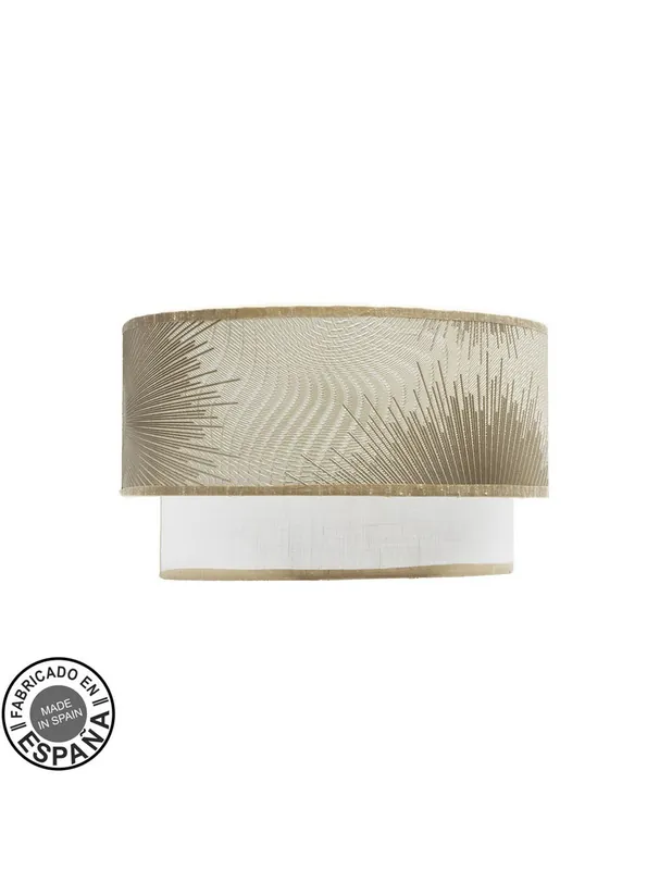Aplique de Pared Pantalla Blanca Oro Oferta
